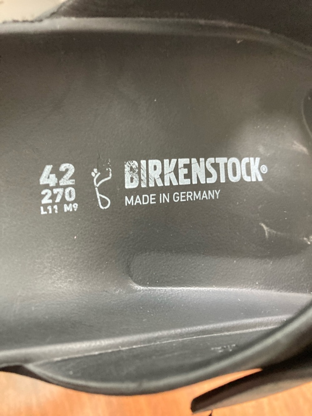 Birkenstock Arizona EVA Double Strap Sandals - Black Sz 11 - Picture 3 of 6